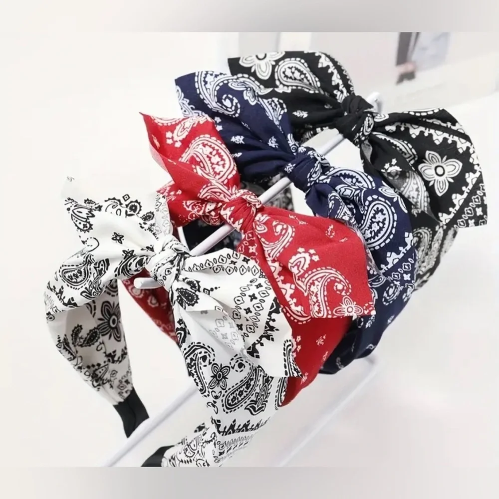 Paisley Print Headbands Set